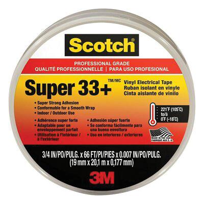 Scotch&reg; Super 33+!" Vinyl Electrical Tape